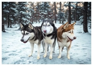 66000873 Pohlednice Sibiřský husky